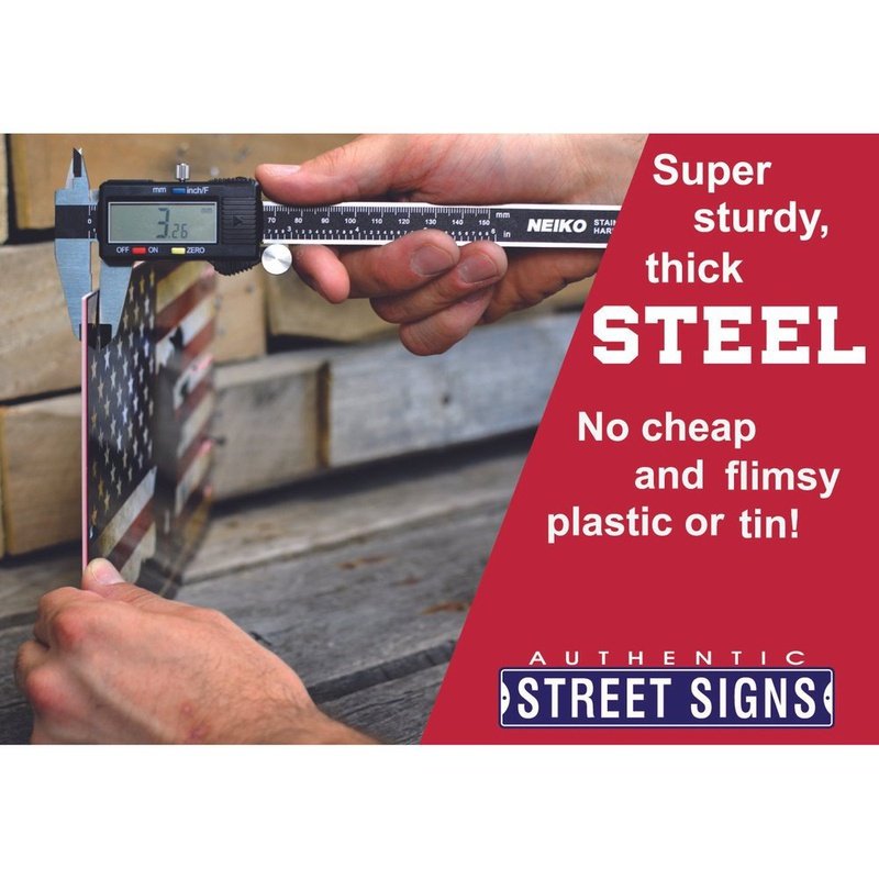 Carolina Hurricanes STEEL Inch NHL Logo Sign
