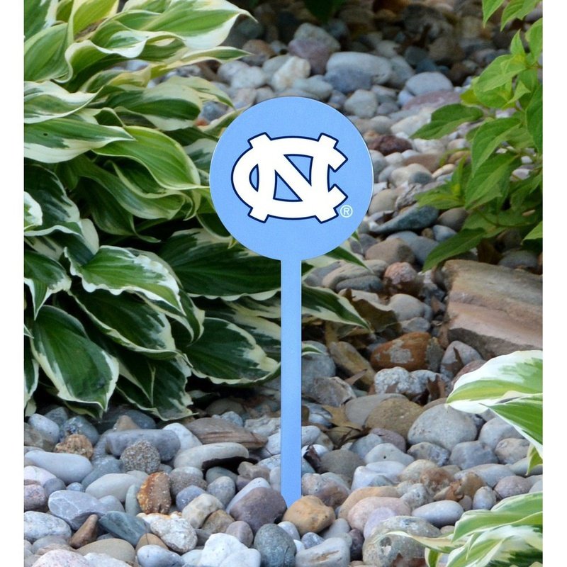 NCAA North Carolina STEEL Garden Stake- Light Blue