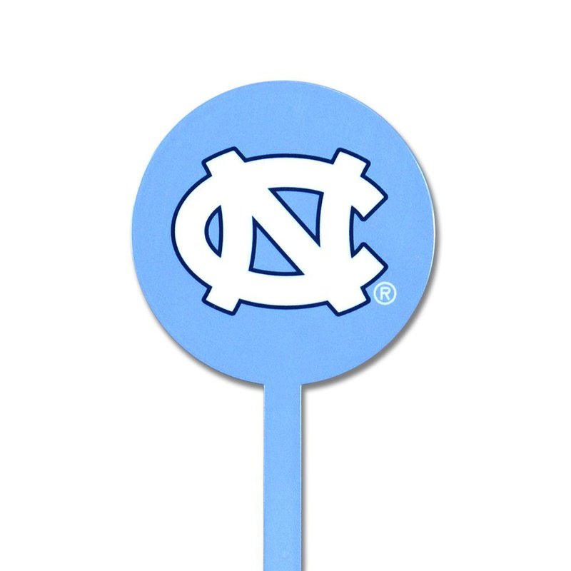 NCAA North Carolina STEEL Garden Stake- Light Blue