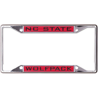 License Plate Frame: NC State Wolfpack - Black Lettering