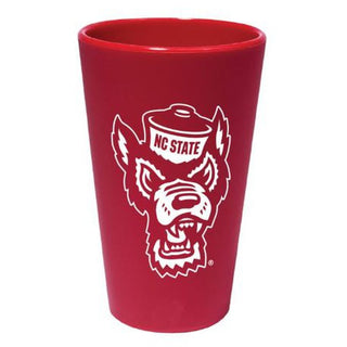 Silicone Glass: NC State Wolfpack 16oz