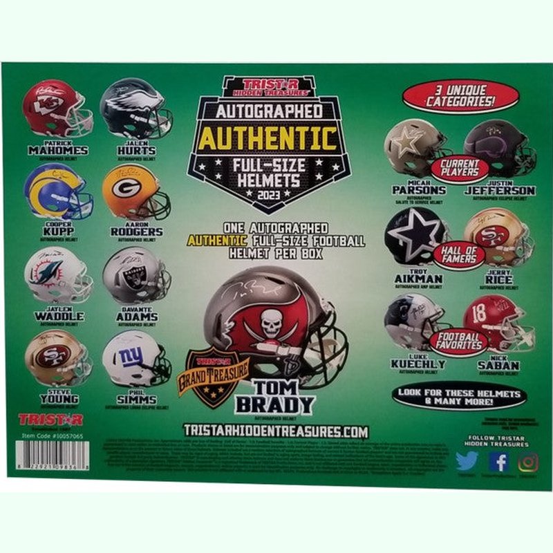 2023 Tristar Hidden Treasures Full-Size Autograph Football Helmet S2 2023 Tristar Hidden Treasures Full-Size Autograph Football Helmet S2
