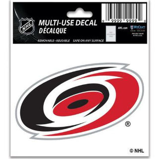 Carolina Hurricanes 3" x 4" All Surface Decal – Removable NHL Sticker