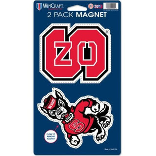 Magnet: NC State Wolfpack 2-Pack 5" x 9"