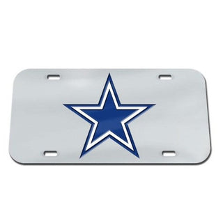 License Plate: Dallas Cowboys Silver Background