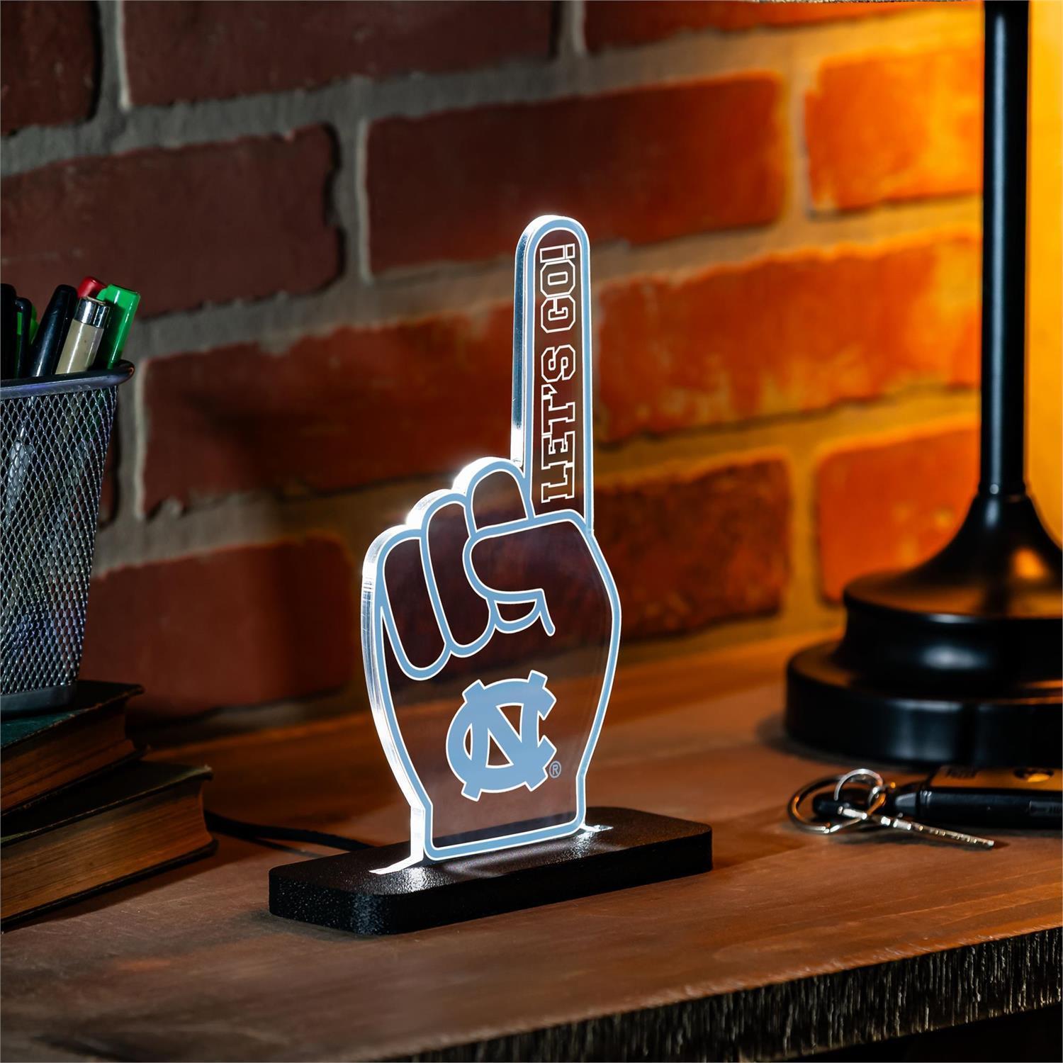 University of North Carolina Tar Heels #1 Foam Finger LED Desklite Decor
