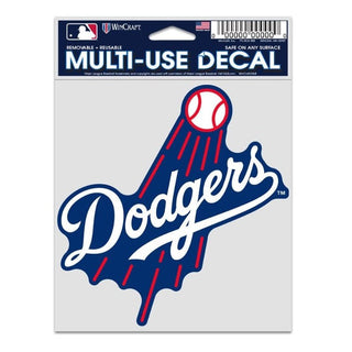 Decal: Los Angeles Dodgers 3.75x5 - Fan Pack