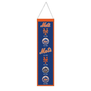 Banner: New York Mets Wool - 8"x32"