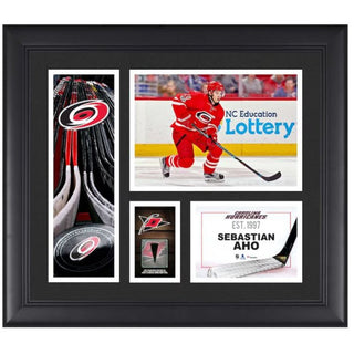Framed Art: Sebastian Aho Authentic 15"x17" Player Collage