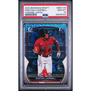 Kristian Campbell 2023 Bowman Draft Chrome Japan #BDC125 PSA 10