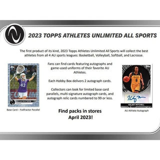 2023 Topps Athletes Unlimited Hobby Box - Inaugural Release