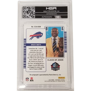 Bruce Smith: 2022 Panini Contenders To Canton Autographs Gold #CCA-BSM HGA GEM MT 9.5