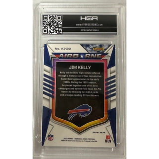 Jim Kelly: 2022 Panini Rookies & Stars Airborne Silver #AI-29 HGA 9.0