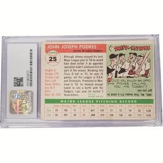 Johnny Podres: 1955 Topps #25