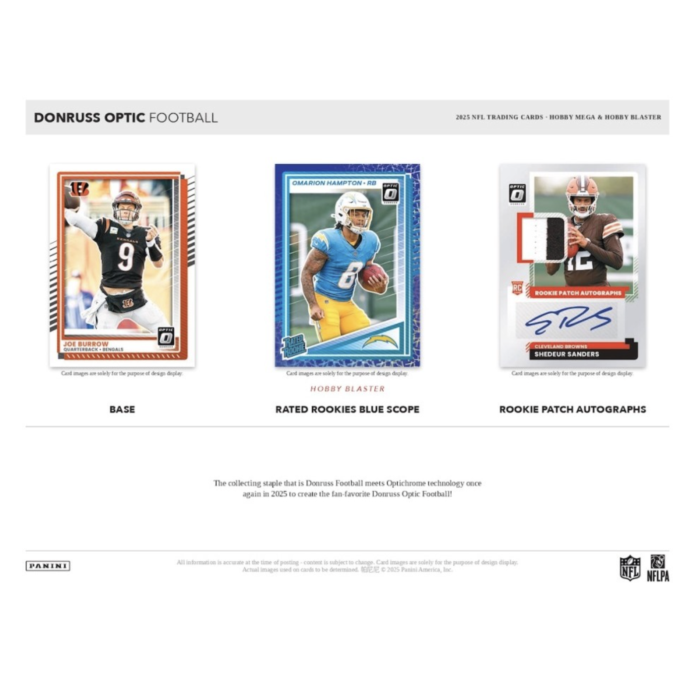 2025 Panini Donruss Optic Football Hobby Blaster Box