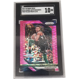 Giannis Antetokouwmpo: 2019-20 Panini Prizm Pink Pulsar Prizm #296