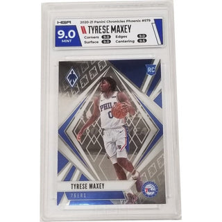 Tyrese Maxey: 2020-21 Panini Chronicles Phoenix #579 HGA MT 9.0