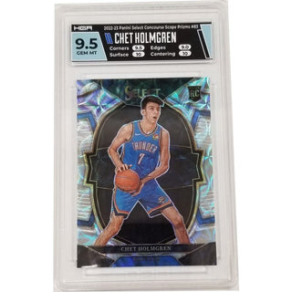Chet Holmgren: 2022-23 Panini Select Concourse Scope Prizms #83 HGA 9.5
