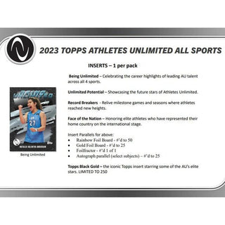 2023 Topps Athletes Unlimited Hobby Box - Inaugural Release