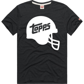 Topps Football Helmet Adult Tee Charcoal