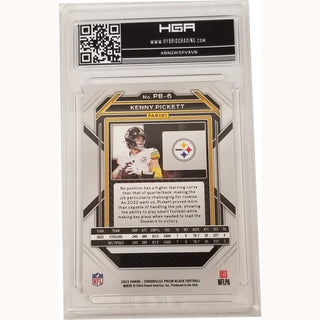 Kenny Pickett: 2022 Panini Chronicles Prizm Black #PB-6 HGA 10