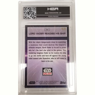 Lord Vader Readies His Ship: 2022 Star Wars Chrome Galaxy Red Refractor #70