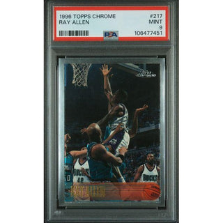 Ray Allen 1996 Topps Chrome #217 PSA 9