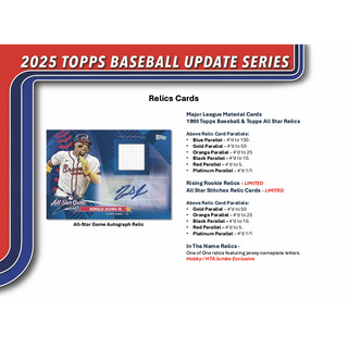 2025 Topps Update Series Baseball Jumbo Box