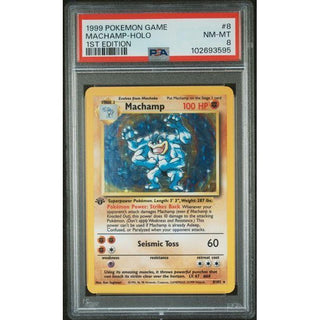 Machamp-Holo 1999 Pokemon Game 1st Edition #8 PSA 8