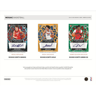 2024-25 Panini Mosaic Basketball Hobby Blaster Box Green Ice