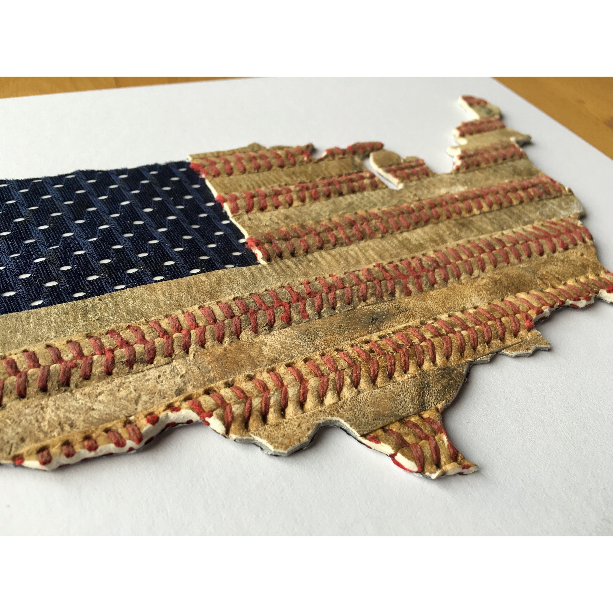 "Seams of America" Original Baseball Artwork