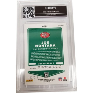 Joe Montana: 2021 Panini Donruss Optic Blue #194