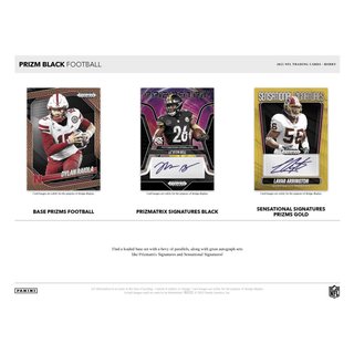 2025 Panini Prizm Black Football Hobby Box
