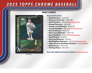 2025 Topps Chrome Baseball Jumbo Box