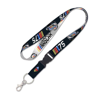 NASCAR 75th Anniversary 1" Lanyard with Buckle – Black Officially Licensed