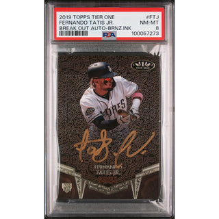 Fernando Tatis Jr. 2019 Topps Tier One Break Out Auto Bronze Ink #15/25