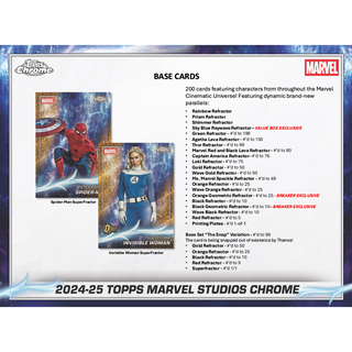 2024-25 Topps Marvel Studios Chrome Blaster Box