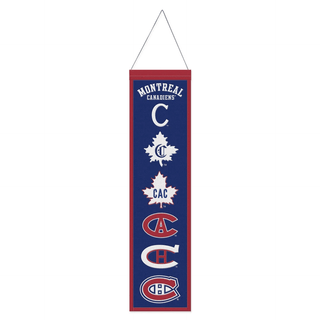 Banner: Montreal Canadiens - Wool – Premium 8" x 32"