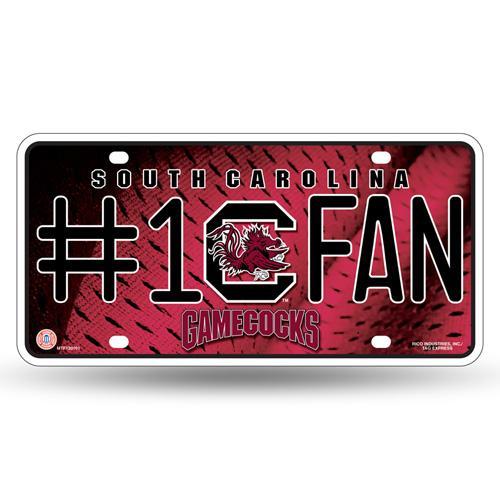 South Carolina Gamecocks #1 Fan Metal License Plate