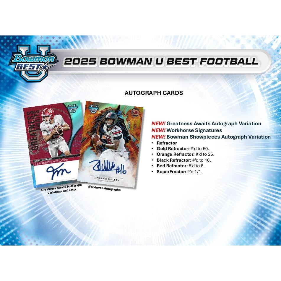 2025 Bowman's Best University Football Hobby Box