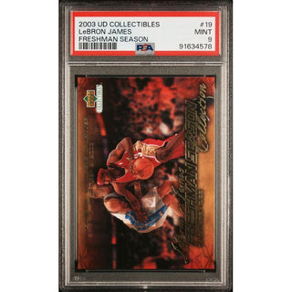 2003 UD Collectibles LeBron James FRESHMAN Season #19 Mint 9