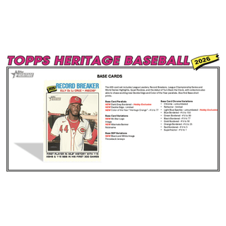 2026 Topps Heritage Baseball Hobby 12-Box Case