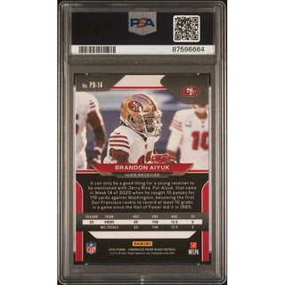 Brandon Aiyuk 2020 Panini Chronicles Prizm Black #PB14 – PSA 10