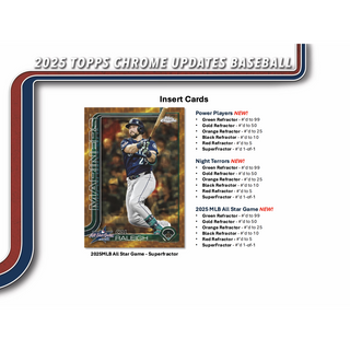 2025 Topps Chrome Update Series Baseball Blaster Box