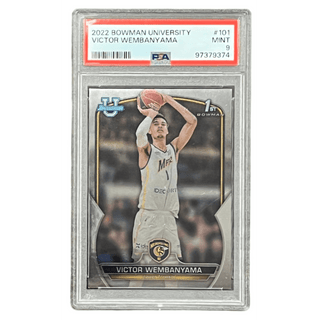 Victor Wembanyama 2022 Bowman University #101 PSA 9