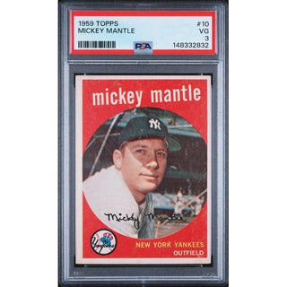 Mickey Mantle 1959 Topps #10 PSA 3
