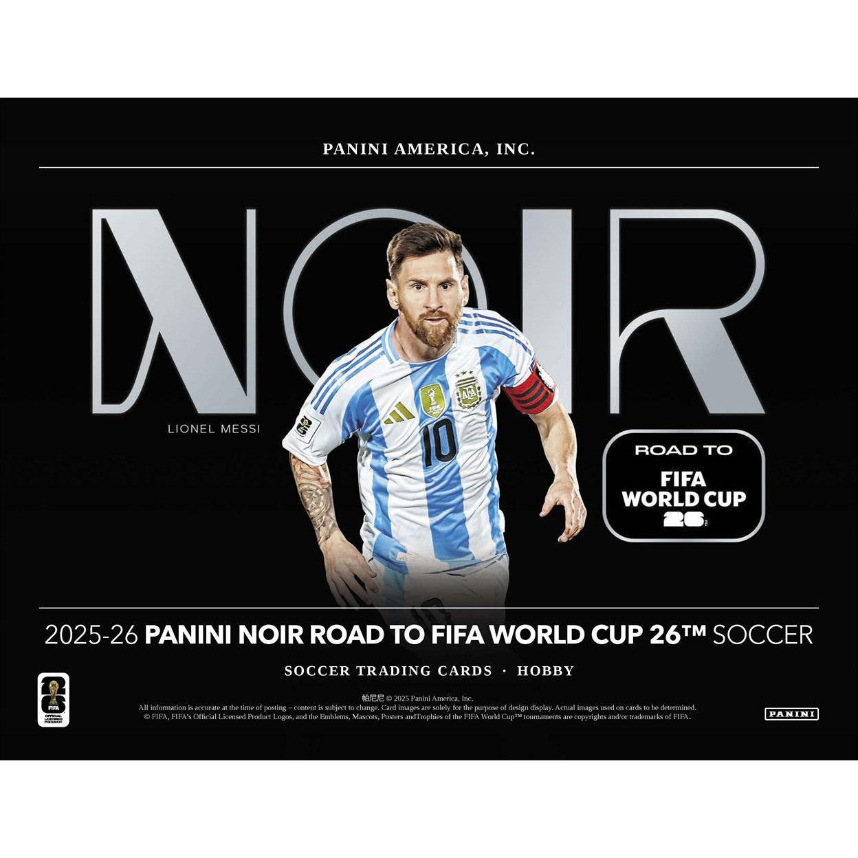 2025-26 Panini Noir Road To FIFA World Cup 26 Soccer Hobby Box