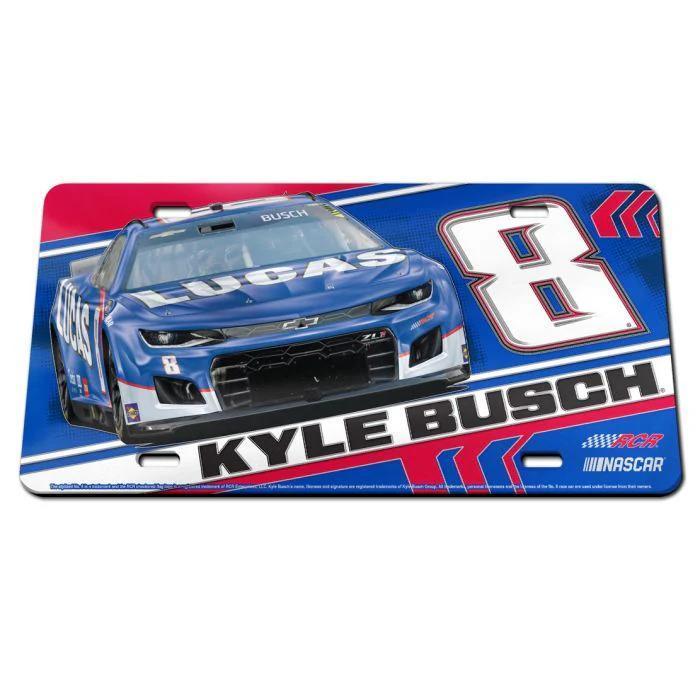 Kyle Busch #8 Lucas Oil License Plate – NASCAR Collectible Car Tag
