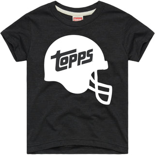 Topps Football Helmet Youth Tee Charcoal