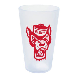 Silicone Pint Glass: NC State Wolfpack 16oz - Ice